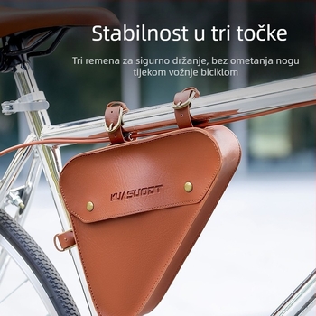 Retro prednja trokutasta torbica za planinske i cestovne bicikle, vodootporna, kapaciteta 2 L