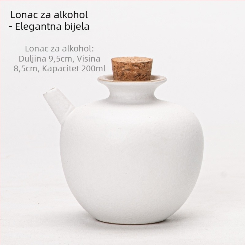 Japanska keramička posuda za sake i vino, retro stil