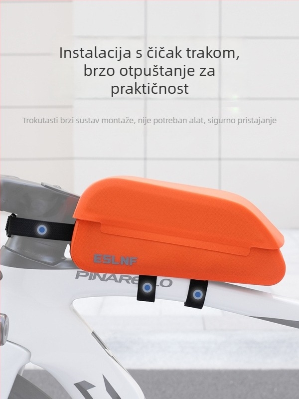 TPU vodootporna torbica za gornju cijev bicikla, za cestovne i MTB bicikle, s magnetskim poklopcem