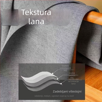 Set zavjesa za tuširanje, montaža bez bušenja, pregrada za kupaonicu, vodootporna tkanina, otporna na plijesan, debeli vodootporni zavjesa