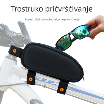 Vodootporna torba za okvir bicikla, univerzalna za MTB i cestovne bicikle, prednja torba na gornjem okviru za alate i skladištenje