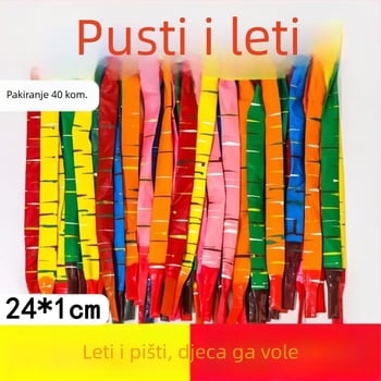 Set od 40 raketnih balona za djecu, koji lete i proizvode zvuk