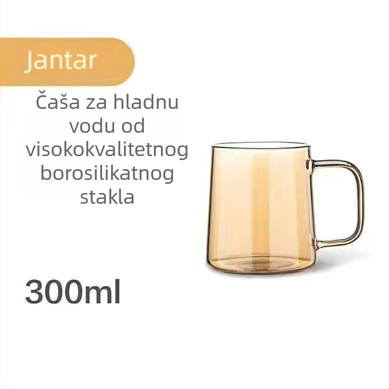 Prozirni set od borosilikatnog stakla: čajnik i staklena boca za hladnu vodu, veliki kapacitet