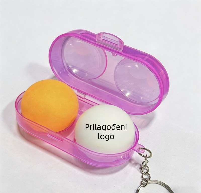 Prozirna plastična prenosna kutija za pohranu lopti za stolni tenis – paket od 2 komada