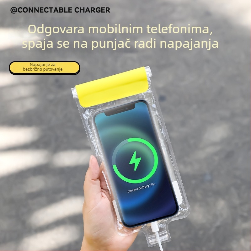 Vodootporna futrola za mobitel za dostavljače, s klipsom za držanje, pristupom dodirnom zaslonu i otvorom za punjenje