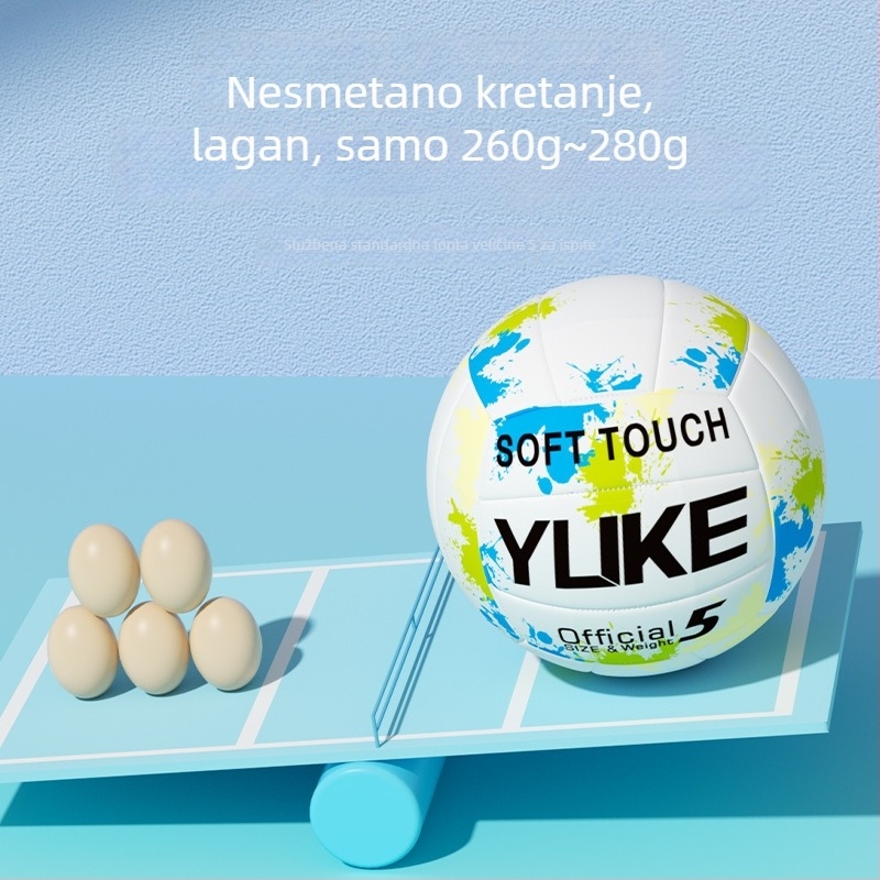 Odbojka No. 5 za učenike osnovne i srednje škole — standardna meka lopta za unutarnje treninge