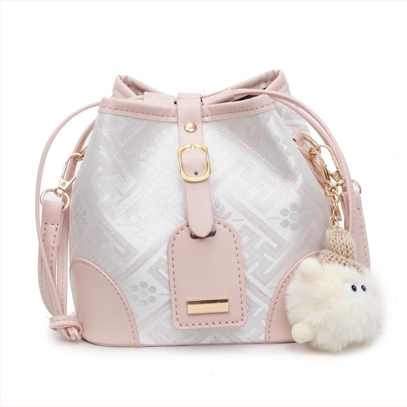 Nova stilna bucket torba od Guangxi Zhuang brokata, kineski stil, 2025 lagani luksuz, crossbody torba za žene