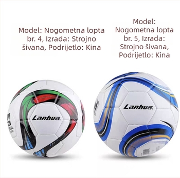 Lanhua broj 4 strojno šivana PU debela nogometna lopta za djecu, učenike osnovne škole i mlade za treninge i natjecanja