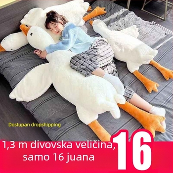 Velika bijela guska pliš lutka