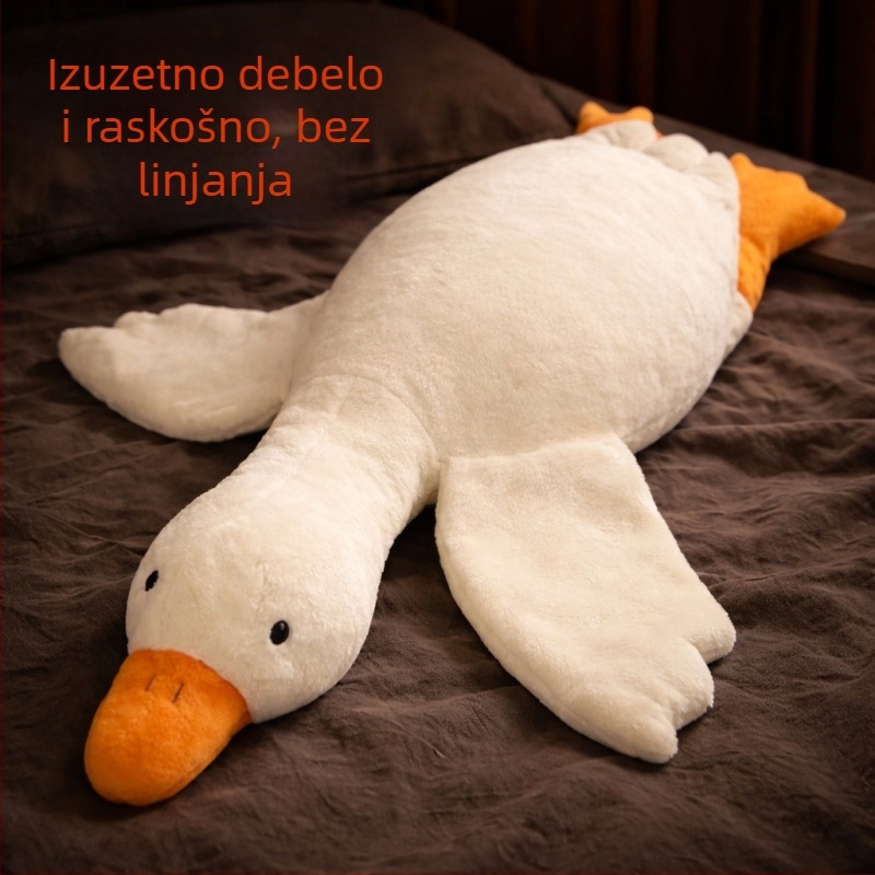 Velika bijela guska pliš lutka