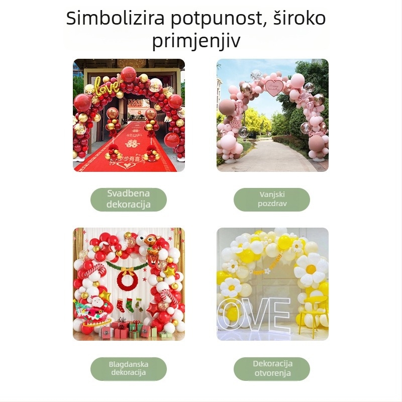 Balon kolona za dekoraciju svadbene sobe, stalak za stol, podni stalak, baza balona za svadbenu proslavu, modern stil