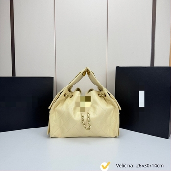 Ljetna torba s romboidnim uzorkom i kavijar teksturom, velika kapaciteta, zatvaranje šnira, lančani remen za rame, crossbody ženska torba
