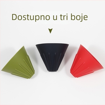 DROHOEY Filter za kavu od silikona za hranu, prijenosni za vanjsku uporabu, kućni drip filter za ručno prelijevanje kave