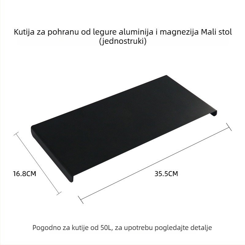 Vanjska kutija za kampiranje od aluminijske legure, velika kapaciteta, praktičan putnički organizator