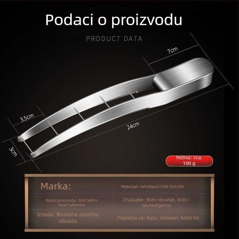 Dinjev rezač od nehrđajućeg čelika 304 i višenamjenski separatori pulpe voća