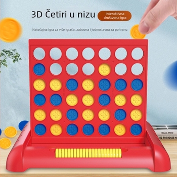 3D Četiri u nizu – edukativna igra za djecu za dva igrača