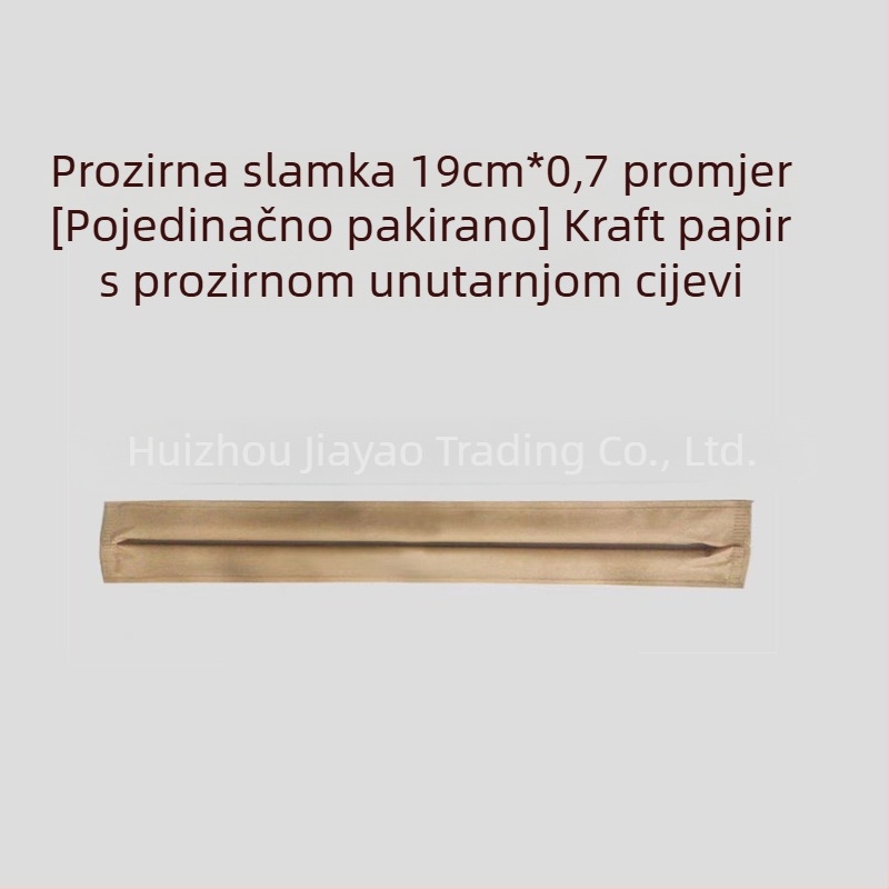 Jednokratne prozirne plastične slamke od PP-a, kvalitete hrane, za čajne kuće i kafiće, različitih debljina