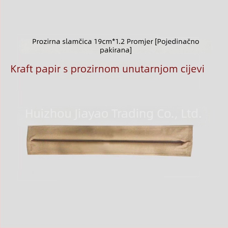 Jednokratne prozirne plastične slamke od PP-a, kvalitete hrane, za čajne kuće i kafiće, različitih debljina