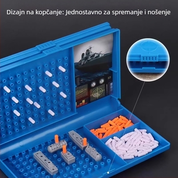 Morska bitka šah: za dva igrača, ratni brodovi – interaktivna edukativna stolna igra za djecu