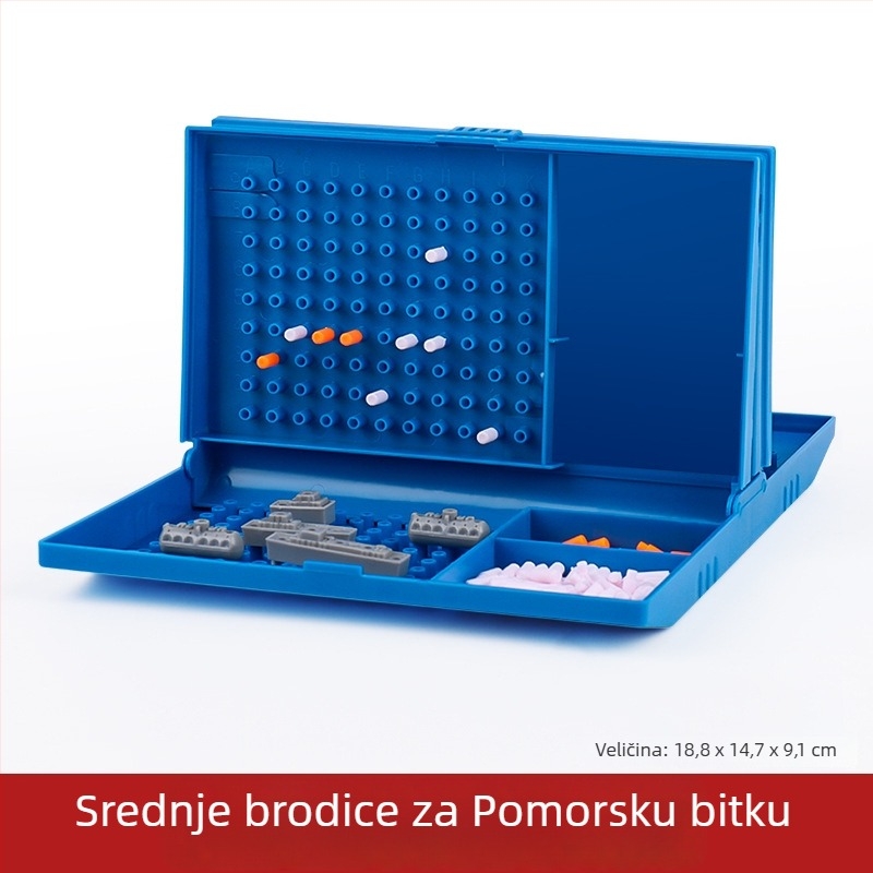 Morska bitka šah: za dva igrača, ratni brodovi – interaktivna edukativna stolna igra za djecu