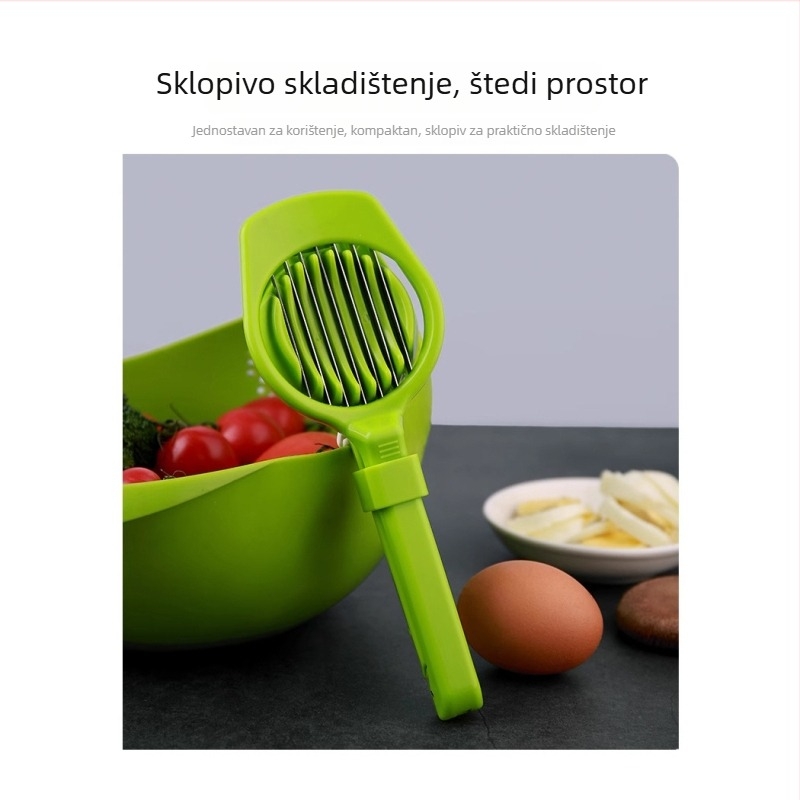 Rezač crvenih datuma s odvajačem sjemenki, razdjelnik jaja i suhe datulje