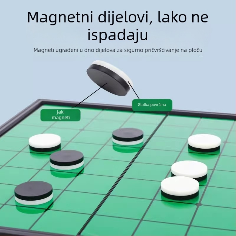 Magnetska složiva šahovska igra za djecu 3–6 godina, obrazovna stolna igra za interakciju roditelj-dijete