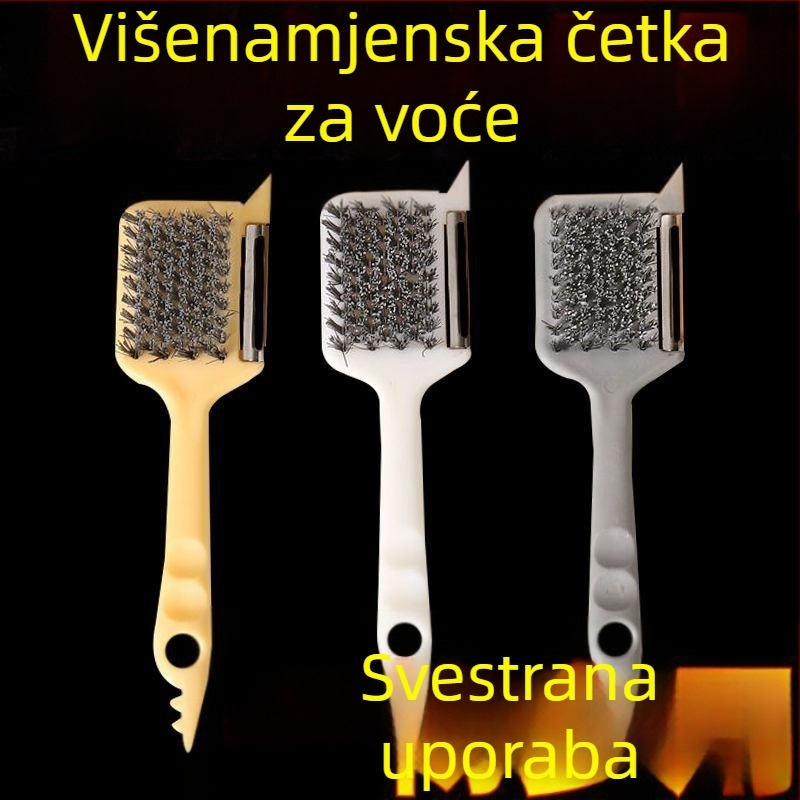 Pet u jednome kuhinjskom alatu: oguljivač voća i povrća, preša za češnjak, četka za čišćenje voća i povrća, alat za čišćenje