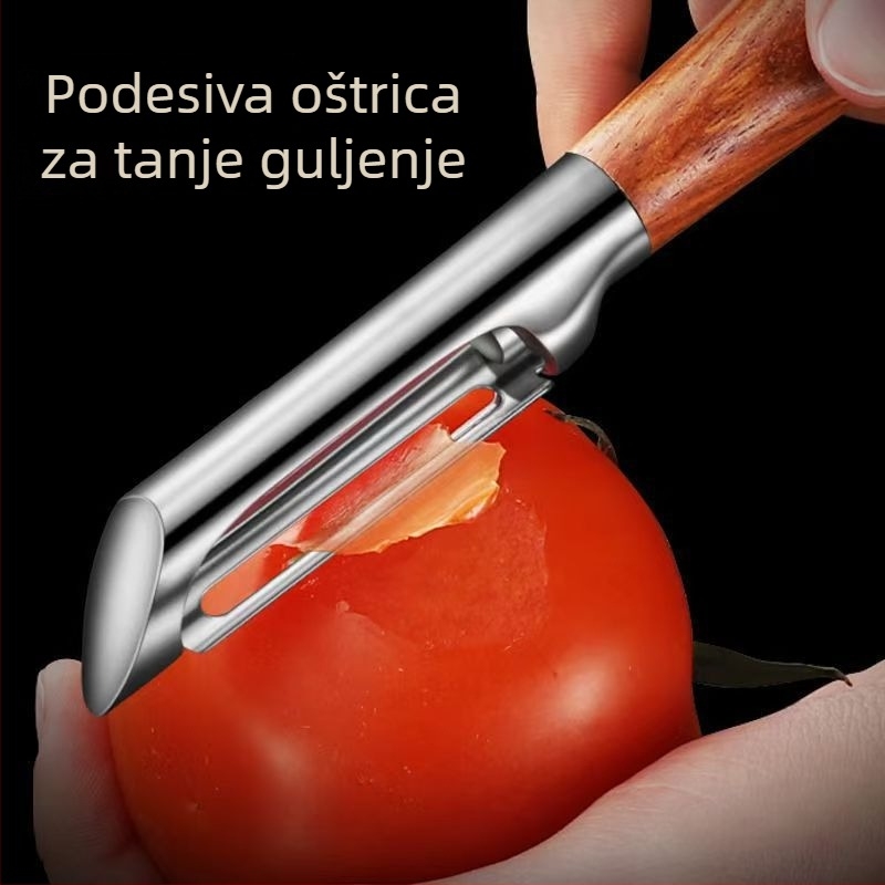 Oguljivač od ružinog drveta za kuhinju – guljenje voća i povrća