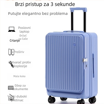 Proširivi kofer, 20–26 inča, bočno otvaranje, unisex, velik kapacitet