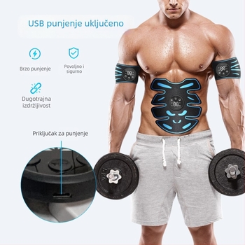 Nova pametna naljepnica za trbušne mišiće za muškarce i žene – kućni fitness uređaj