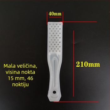 Nerđajući čelik – alat za uklanjanje ljuske ribe s plastičnom ručkom – kuhinjski pribor