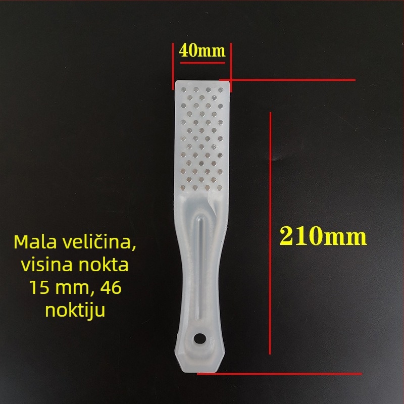 Nerđajući čelik – alat za uklanjanje ljuske ribe s plastičnom ručkom – kuhinjski pribor