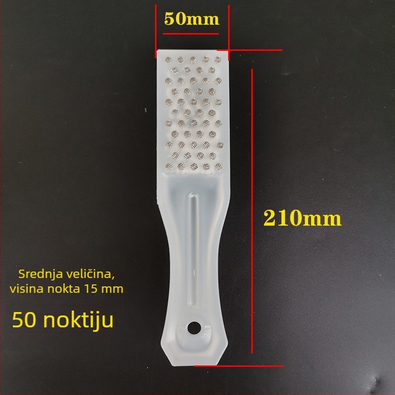 Nerđajući čelik – alat za uklanjanje ljuske ribe s plastičnom ručkom – kuhinjski pribor