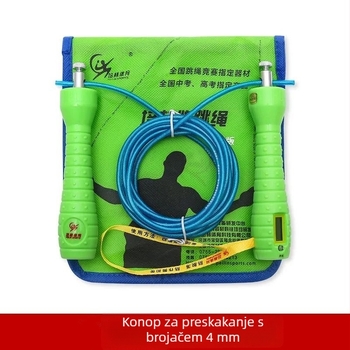 Elektronički mjerač za skakanje špage za učenike, duljina 2,8 m, čelično uže, trening i fitness