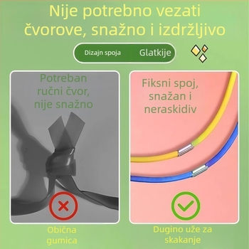Izdržljivo švihadlo s gumom za učenike osnovne škole, nostalgično starinsko švihadlo.