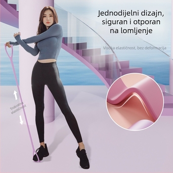 Traka otpora u obliku 8 za otvaranje ramena i oblikovanje leđa – kućna fitness joga istezanje