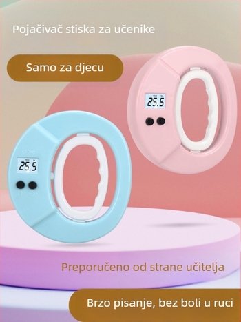 Elektronički trener za snagu stiska za djecu, mjerač snage prstiju, 0–50 kg, ABS
