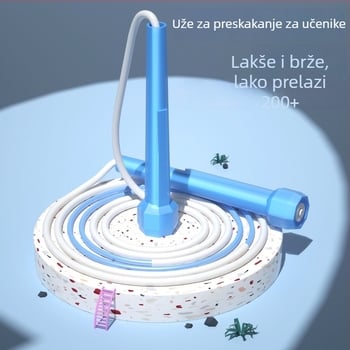 Dječje preskakanje konopca za predškolarce i učenike prvog razreda, uzrast 6–12 godina, lagano, bez zapetljavanja, profesionalno uže, za početnike