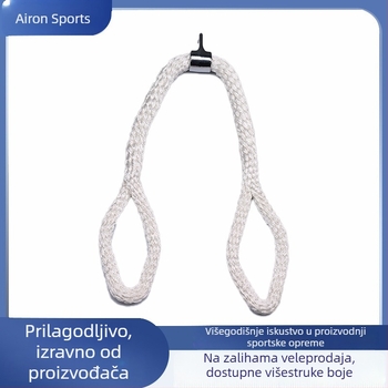 Nylon triceps uže – uređaj za jačanje snage, ručka za kabel s ravnim držačem za gornju i donju kladku, fitness dodatak