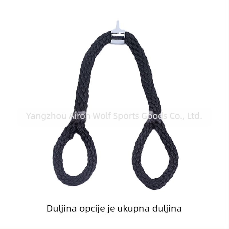 Nylon triceps uže – uređaj za jačanje snage, ručka za kabel s ravnim držačem za gornju i donju kladku, fitness dodatak