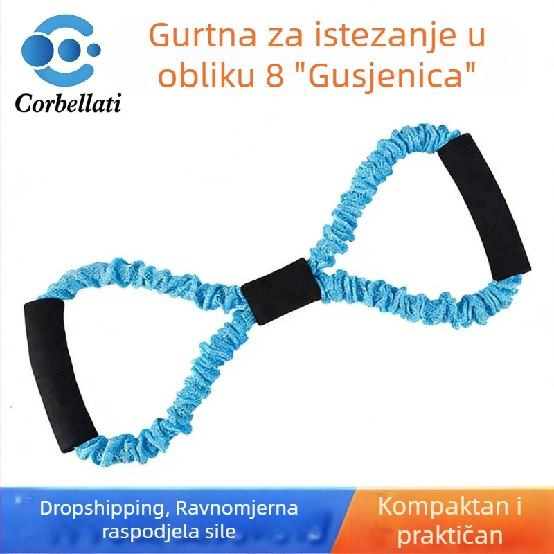 Osmostruki otporni pojas za širenje prsa i oblikovanje leđa, joga vučna užad za kućnu fitness