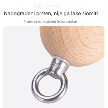 Lopta za jačanje stiska ruke s protukliznim držačem – za penjanje i zgibove, kettlebell-stil fitness alat