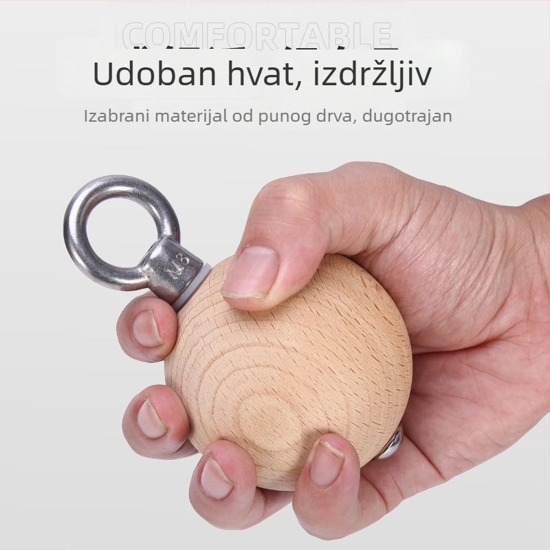 Lopta za jačanje stiska ruke s protukliznim držačem – za penjanje i zgibove, kettlebell-stil fitness alat