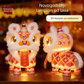 Fenjeri sa lavom za Proljetni festival — ručno izrađeni DIY kreativni set za djecu, vrtić, 2026 novi model