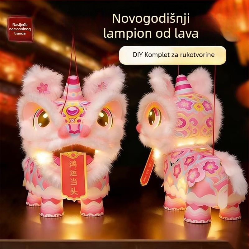 Fenjeri sa lavom za Proljetni festival — ručno izrađeni DIY kreativni set za djecu, vrtić, 2026 novi model