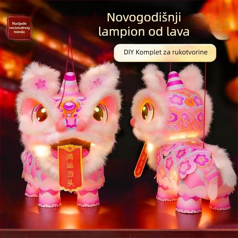Fenjeri sa lavom za Proljetni festival — ručno izrađeni DIY kreativni set za djecu, vrtić, 2026 novi model