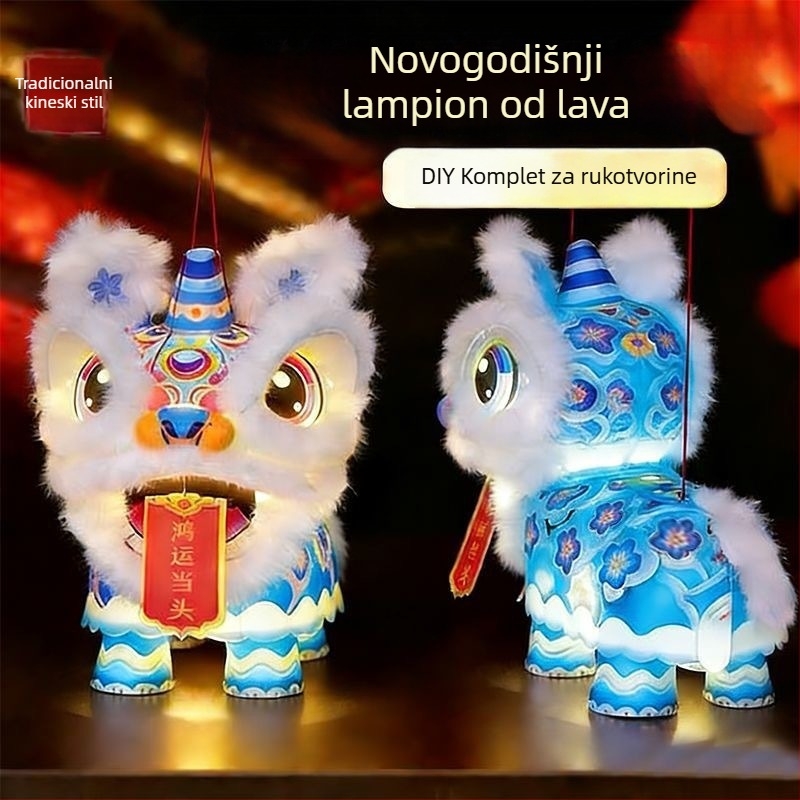 Fenjeri sa lavom za Proljetni festival — ručno izrađeni DIY kreativni set za djecu, vrtić, 2026 novi model