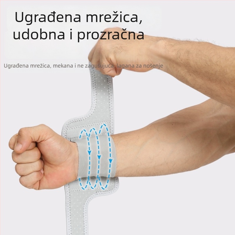 Zaštita zapešća uz podršku sinovijalne ovojnice, kompresijska traka za badminton, fitness i dizanje tegova