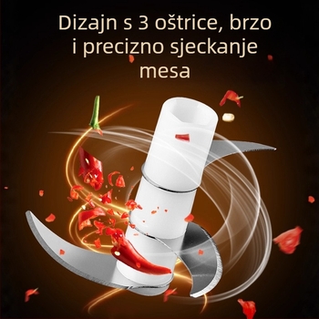 Električni mini kuhinjski procesor za češnjak — višenamjenski mikser za češnjakovu pastu i umake