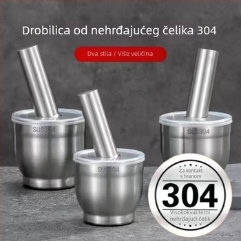Drtič češnjaka od nehrđajućeg čelika 304, čvrsta ručna preša za kućnu upotrebu